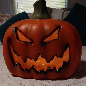Spooky Orange Pumpkin Decor